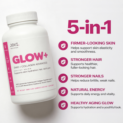 Jovi GLOW+ NAD⁺ & Collagen Gummies