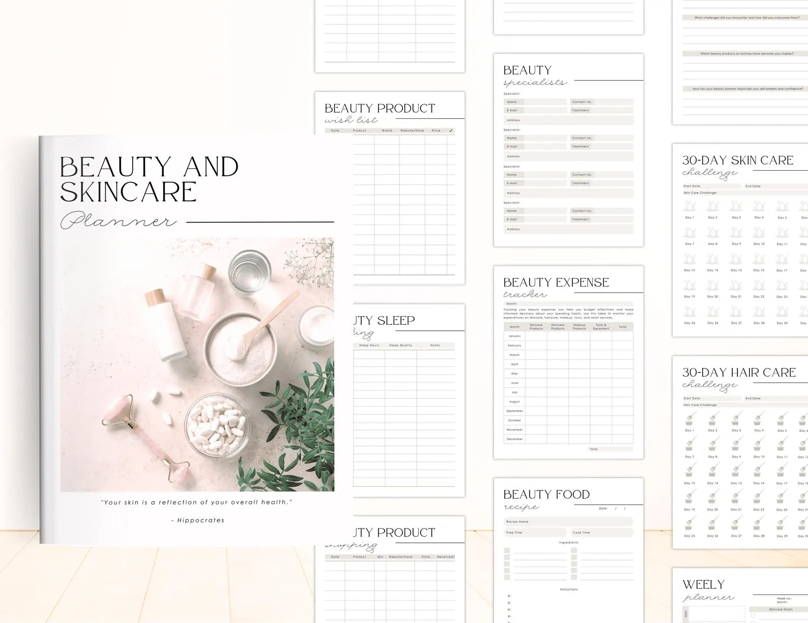 jovi nutrition beauty and skincare planner