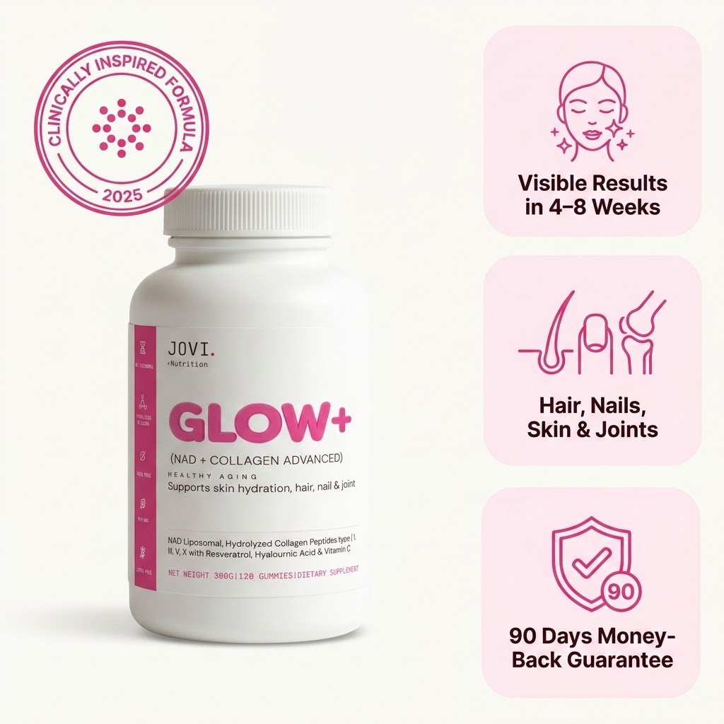 Jovi GLOW+ NAD⁺ & Collagen Gummies